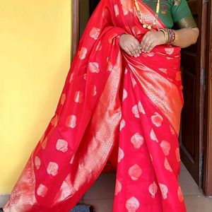 Red Kanjivaram Saree