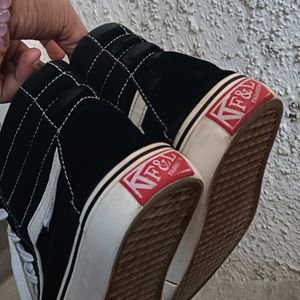 Vans Canvas Black & White Shoes