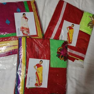 Girls SAREE FOR Saraswati Puja