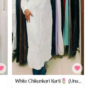 Malmal Chikankari Kurti🌷SALE🌷