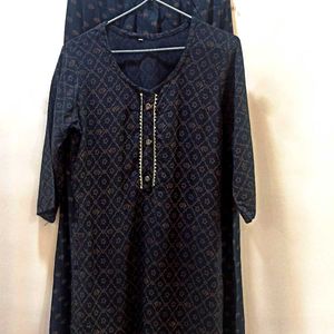 Black Kurta With Pant