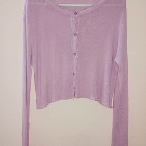 Lavender Lettuce Hem Top