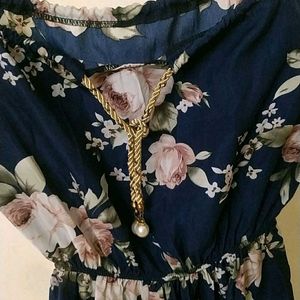 Floral Tie Up Dress