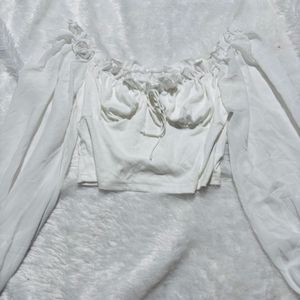 Pinterest White Fairycore Top