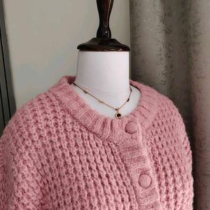 🆕 Pinteresty Pink Knitted Cardigan