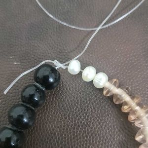 Real Pearls And Glass Beads For DIY Bracelet