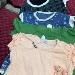 Set Of 4 Tops For 2-3 Year Old Girl Kid