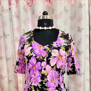 Watercolour Lilies Silk Shirt