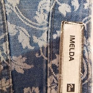 Floral Printed Blue Jean Jeggings