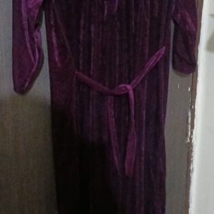 Night Gown Velvet For Winters