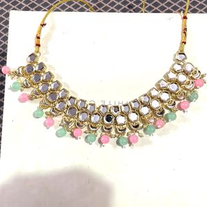 Beautiful Necklace With Earings And Mangtika Never Used