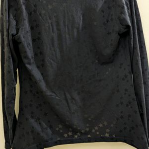 Girls' Semi-transparent Black Shrug