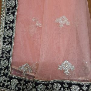 Party Wear Heavy Embroidered Lehga