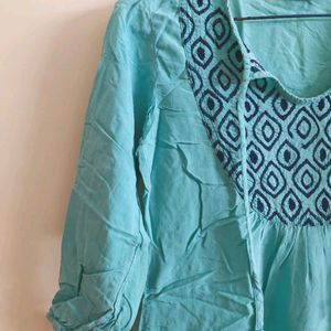 Sea Green Tunic Top