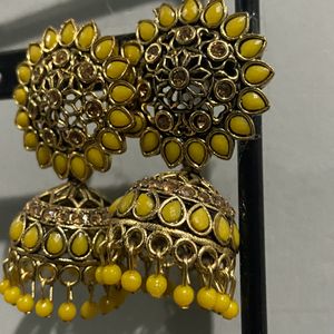 Yellow Ear Rings