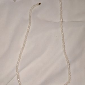 White Pearl Bangles With necklace