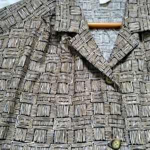 Weave Pattern Half Shirt