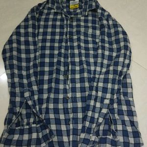 Navy Grey Checker Shirt(Woman)