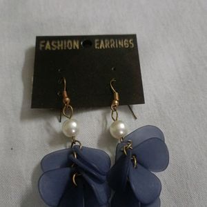 Blue Pearl Earrings