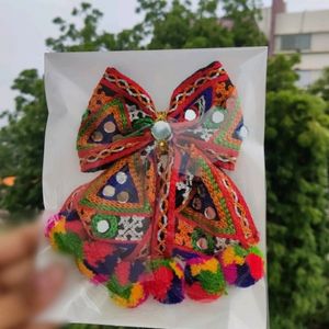 Navratri Hair Bow Clip