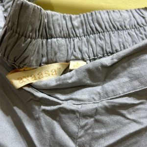 Avaasa Grey Palazzo Size L