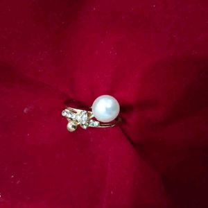 White Pearl Ring Only In 100 Rs New Design