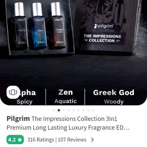 pilgrim luxe perfume set (the impression collectio