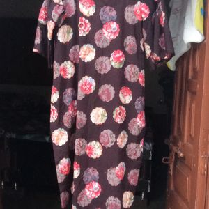 Crepe Printed Kurta Sleeve Design