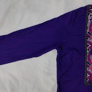 Purple Short Kurti