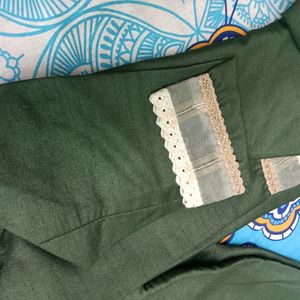 Olive Green Kurta Set