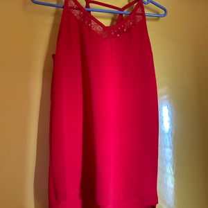 Bright Red Stylish Top