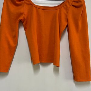 Orange Crop Top