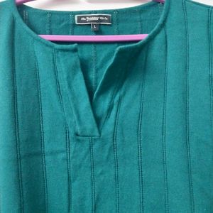 Roadster Green Wool Top