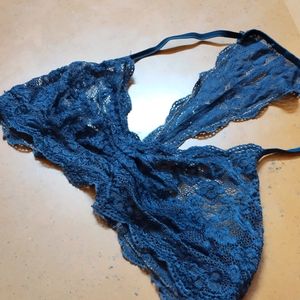 2 Free Sized Net Bralettes - Grey & Deep Teal