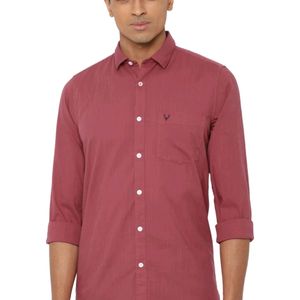 Allen Solly Men's Regular Fit Solid Casual Shirt