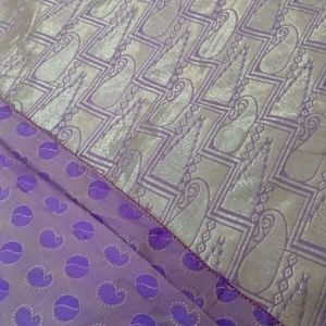 Purple Silk Saree