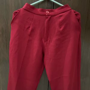 Maroon coloured trouser❤️