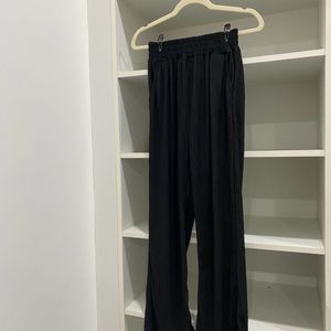 Black Pleated Relaxed Co Ord Suit