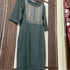 Olive Greenish Kurta