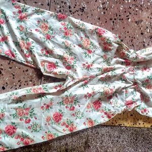 It's a Used Jumpsuit with foral Print...