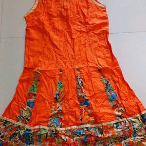 Orange Colour Kurta