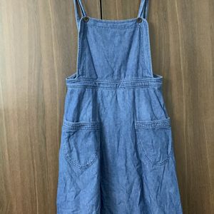 Denim Dungaree With Skirt