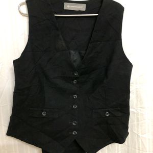 Linden Grey Black Waistcoat