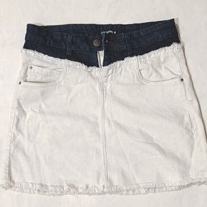 Denim Mini Skirt From Freakins