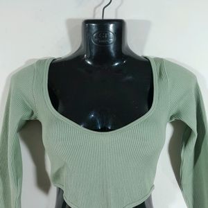 Light Olive Green Top (Women's)