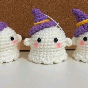 Crochet ghost Keychain(Any 1)