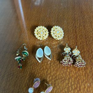 5 Pairs Earrings