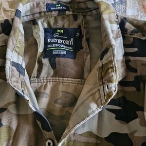 Casual Military Print Shirt