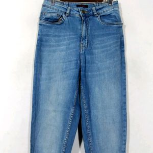 Ginger Blue Mid Rise Casual Jeans (Women)