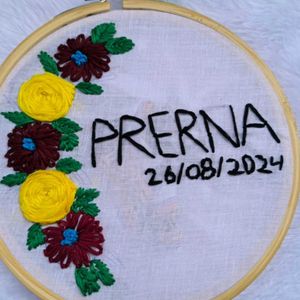 customized your name hoop